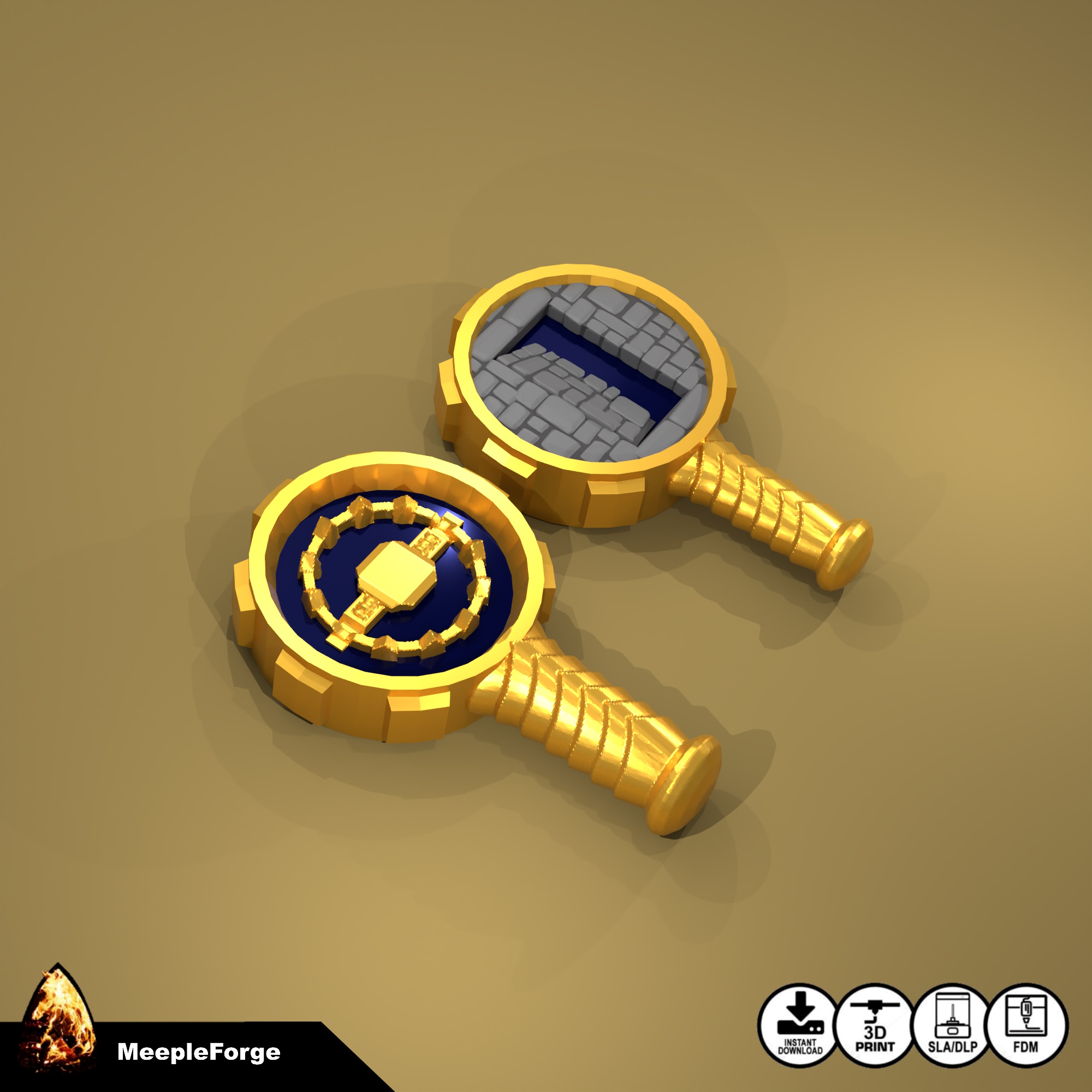 Search Token for HeroQuest DnD or similar RPG games